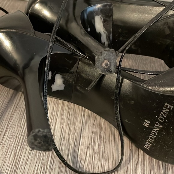 Enzo Angiolini Leather Strappy Pumps Size 9 - Picture 4 of 5